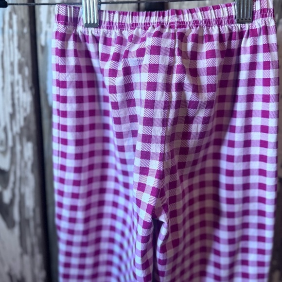 Cecil & Lou Boys Christmas Pajamas “F” Size 10 Red Gingham with Green Trim - Picture 10 of 11